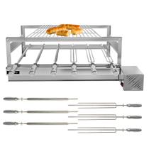 Churrasqueira Giratória Grill Inox Gira Soft Grill 6 Espetos + Grelha Modular Lado Direito