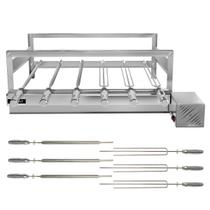 Churrasqueira Giratória Grill Inox Gira Soft Grill 6 Espetos Lado Direito Churrasqueira Giratória Grill Inox Gira Soft Grill 6 Espetos Lado Direito