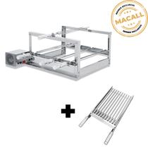 Churrasqueira Giratória Inox 4 Espetos 2 Andares The Grill + Grelha Argentina Churrasqueira Giratória Inox 4 Espetos 2 Andares The Grill + Grelha Argentina