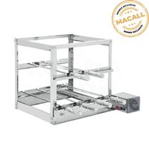 Churrasqueira Giratória Inox 6 Espetos 3 Andares 1 Motor Grill AG Churrasqueira Giratória Inox 6 Espetos 3 Andares 1 Motor Grill AG