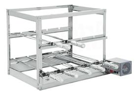 Churrasqueira Giratória Inox 7 Espetos 3 Andares 1 Motor Grill AG