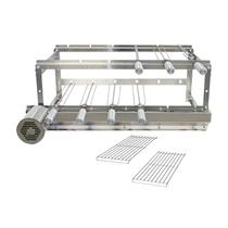 Churrasqueira Giratória para 6 Espetos Inox e 2 Grelhas Auxiliares Churrasqueira Giratória para 6 Espetos Inox e 2 Grelhas Auxiliares