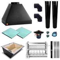 Churrasqueira Gourmet Makeer 2Dutos Giratorio C/curva 2251 M