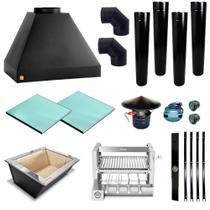 Churrasqueira Gourmet Makeer 4 Dutos Giratorio C/curva 2321 P Churrasqueira Gourmet Makeer 4 Dutos Giratorio C/curva 2321 P