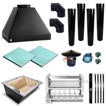 Churrasqueira Gourmet Makeer 4 Dutos Giratorio C/curva 2323 M