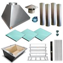 Churrasqueira Gourmet Makeer 4 S Fundo 3 Vidros 2471 P