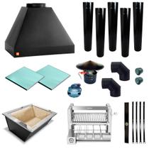 Churrasqueira Gourmet Makeer 5 Dutos Giratorio C/curva 2357 P