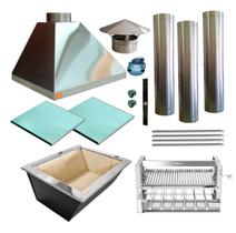 Churrasqueira Gourmet Makeer I304 3 Dutos Elevatório 2601 G