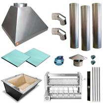 Churrasqueira Gourmet Makeer I304 3 Giratorio C/curva 2311 M