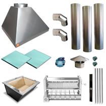 Churrasqueira Gourmet Makeer I304 3 Giratorio C/curva 2313 G