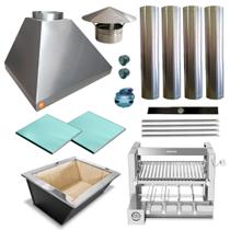 Churrasqueira Gourmet Makeer I304 4 Dutos Elevatório 2813 P