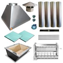 Churrasqueira Gourmet Makeer I304 4 Dutos Elevatório 2817 G