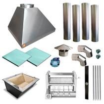 Churrasqueira Gourmet Makeer I304 4 Giratorio C/curva 2345 P