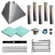 Churrasqueira Gourmet Makeer I304 5 Dutos Elevatório 2673 G