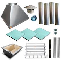 Churrasqueira Gourmet Makeer I340 4 S Fundo 3 Vidros 2487 G