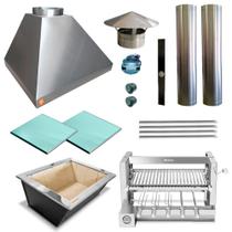 Churrasqueira Gourmet Makeer I430 2 Dutos Elevatório 2767 M