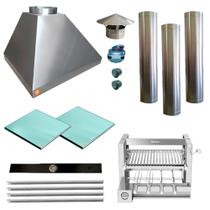 Churrasqueira Gourmet Makeer I430 3 Dutos Elevatório 2585 P