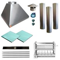 Churrasqueira Gourmet Makeer I430 3 Dutos Elevatório 2587 M