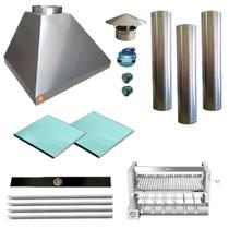 Churrasqueira Gourmet Makeer I430 3 Dutos Elevatório 2589 G