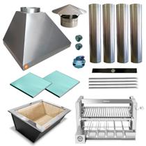 Churrasqueira Gourmet Makeer I430 4 Dutos Elevatório 2803 M