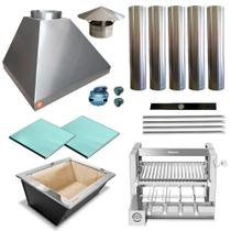 Churrasqueira Gourmet Makeer I430 5 Dutos Elevatório 2837 P