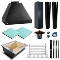 Churrasqueira Gourmet Makeer Preta 2 S. Fundo C/ Capa 2101 M