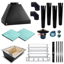 Churrasqueira Gourmet Makeer Preta 4 S. Fundo C/curva 2317 M