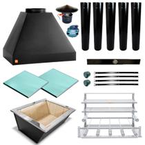 Churrasqueira Gourmet Makeer Preta 5 Dutos S. Fundo 2821 M