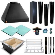 Churrasqueira Gourmet Maker Preta 3 S. Fundo C/ Capa 2137 M