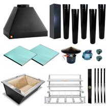 Churrasqueira Gourmet Maker Preta 5 S. Fundo C/ Capa 2209 M