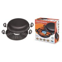 Churrasqueira grill antiaderente preto dona chefa - produtoys