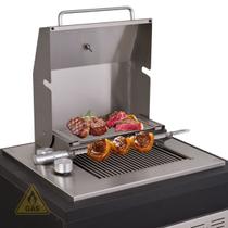 Churrasqueira Grill de Embutir a Gás com Tampa Diamond Premium Gás Natural Titan