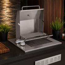 Churrasqueira Grill de Embutir a Gás com Tampa Diamond Premium GLP Titan Churrasqueira Grill de Embutir a Gás com Tampa Diamond Premium GLP Titan