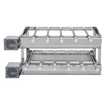 Churrasqueira Grill DUPLA Rotativa Inox - 11 Espetos Giratórios
