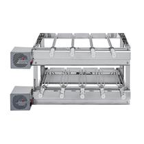 Churrasqueira Grill DUPLA Rotativa Inox - 9 Espetos Giratórios Churrasqueira Grill DUPLA Rotativa Inox - 9 Espetos Giratórios