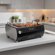 Churrasqueira Grill Elétrica Portátil Fine Move 2400W Preto Titan Voltagem:110V Churrasqueira Grill Elétrica Portátil Fine Move 2400W Preto Titan Voltagem:110V
