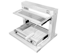 Churrasqueira grill elevante grelha inox uruguaia 585