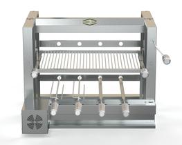 Churrasqueira Grill Elevatória Gourmet Inox 4 Espetos Uruguaia Churrasqueira Grill Elevatória Gourmet Inox 4 Espetos Uruguaia