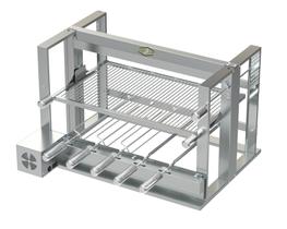 Churrasqueira Grill Elevatória Gourmet Inox 5 Espetos Uruguaia