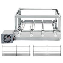 Churrasqueira Grill Rotativa The Grill Inox - 4 Espetos Giratórios + 2 Grelhas Modulares