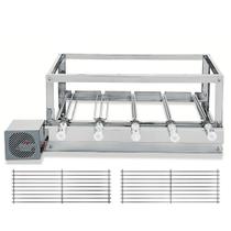 Churrasqueira Grill Rotativa The Grill Inox - 5 Espetos Giratórios + 2 Grelhas Modulares Churrasqueira Grill Rotativa The Grill Inox - 5 Espetos Giratórios + 2 Grelhas Modulares