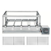 Churrasqueira Grill Rotativa The Grill Inox - 5 Espetos Giratórios + 2 Grelhas Modulares