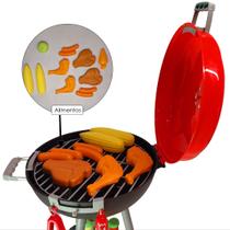 Churrasqueira Infantil Brinquedo Portátil Com Acessórios Conjunto de Brinquedos para churrasco geração Chef com luz e som