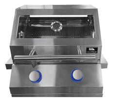 Churrasqueira Inox a Gás de Cozinha de Embutir com 2 Queimadores Churrasqueira Inox a Gás de Cozinha de Embutir com 2 Queimadores