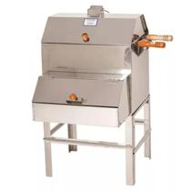 Churrasqueira Inox Apartamento Sem Fumaça Portátil 1 Grelha 2 Espetos 50x41x84 Churrasqueira Inox Apartamento Sem Fumaça Portátil 1 Grelha 2 Espetos 50x41x84