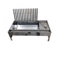 Churrasqueira Inox Com Grelha Argentina Mais Chapa Inox - sem pé