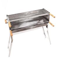 Churrasqueira Inox Espetinho 3 Andares Movel 25X80Cm Churrasqueira Inox Espetinho 3 Andares Movel 25X80Cm