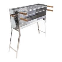 Churrasqueira Inox Espetinho Duplo 25 x 70 x 90 cm - ALG Churrasqueira Inox Espetinho Duplo 25 x 70 x 90 cm - ALG
