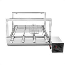 Churrasqueira Inox Giratoria Robust + 4un Espetos 1un Grelha Churrasqueira Inox Giratoria Robust + 4un Espetos 1un Grelha