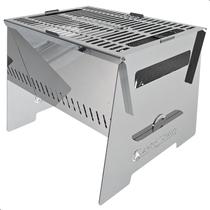 Churrasqueira Inox Mini Grill Para Camping Com Grelha UN